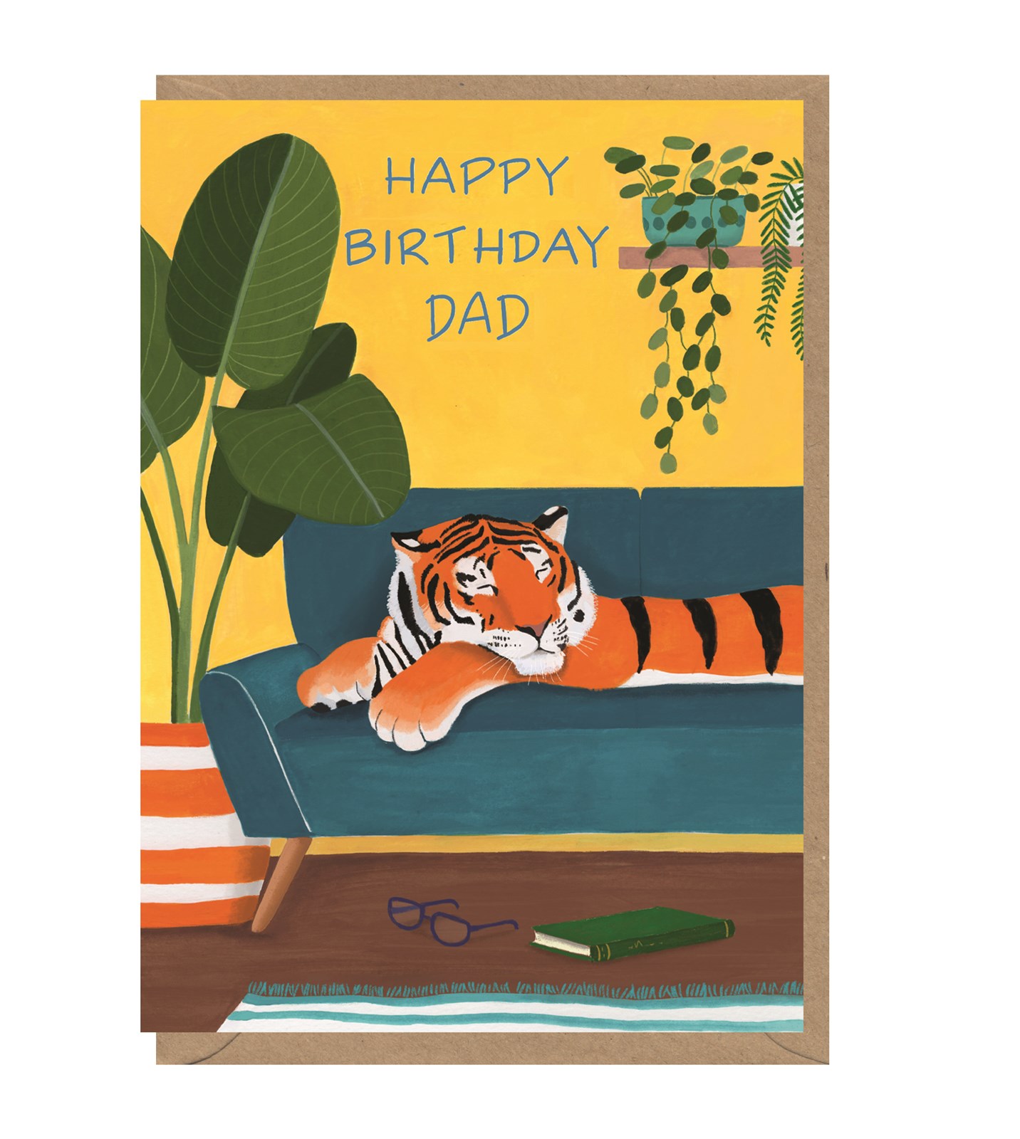 Relations Cards » Tiger Happy Birthday Dad Card - EarlyBird Designs
